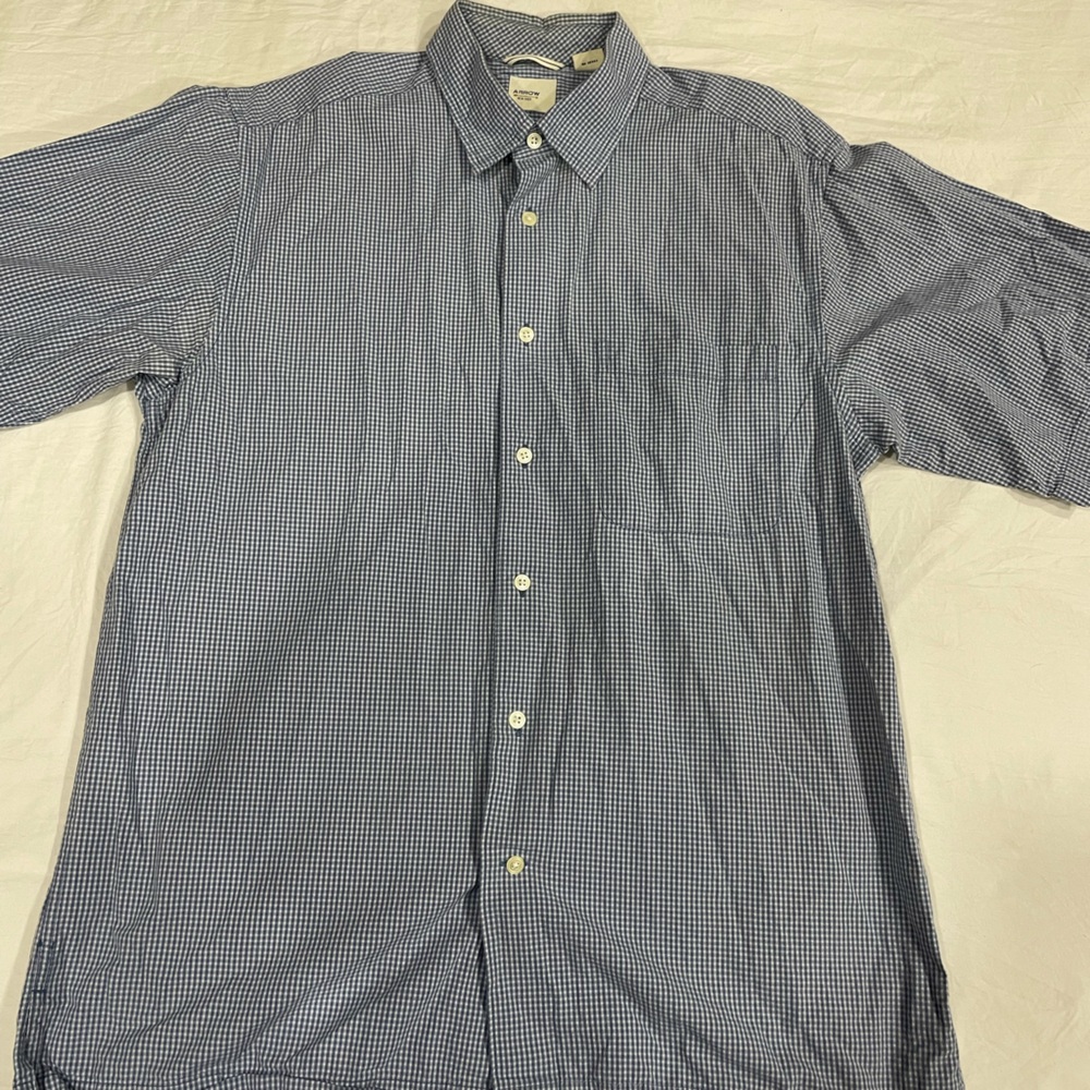 Arrow Blue and White Checkered Shirt